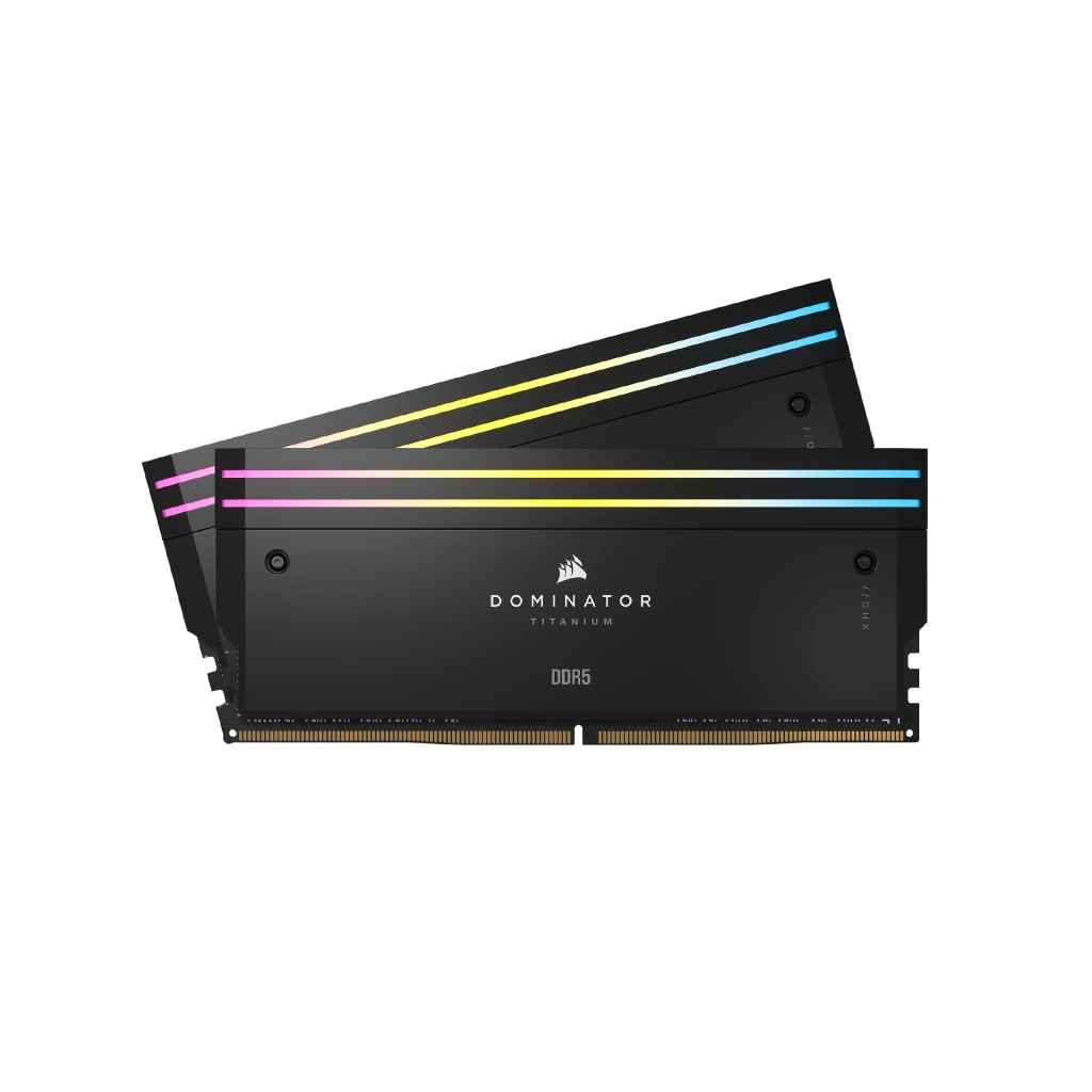 DOMINATOR® TITANIUM RGB 96GB (2x48GB) DDR5 DRAM 6600MT/s CL32 Intel XMP  Memory Kit — Black